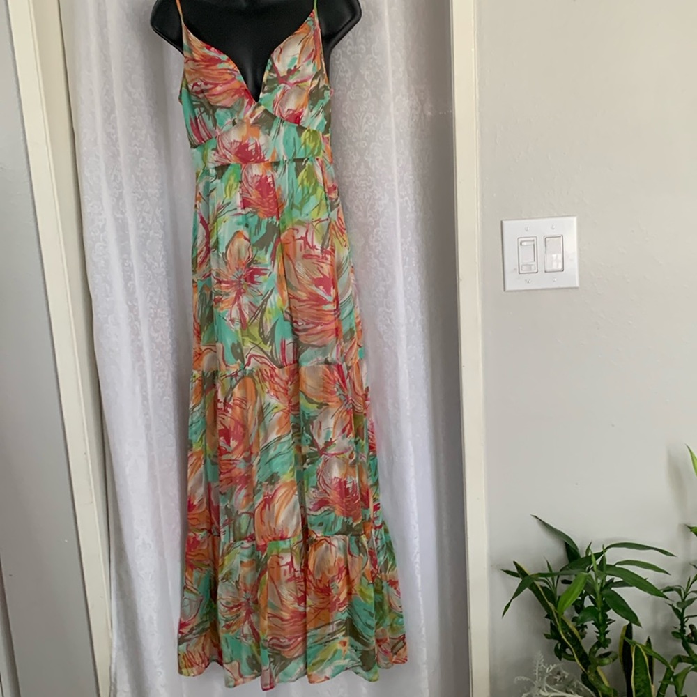 ESPRIT CHIFFON MAXI DRESS Sz:6